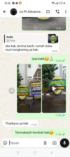 Testimonial Papan Bunga Pernikahan btp