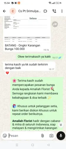 Testimonial Papan Bunga btp