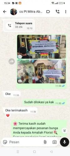 Testimonial Papan Bunga btp