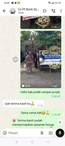 Testimonial Papan Bunga btp